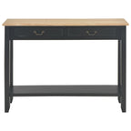 Console Table Black 110x35x80 cm Wood