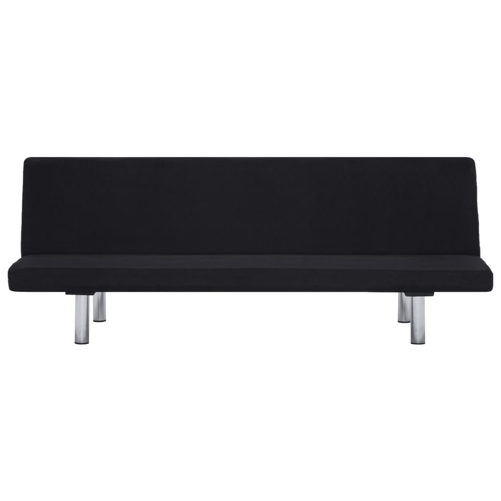 Sofa Bed Black Polyester