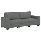 3-Seater Sofa Dark Grey 180 cm Fabric
