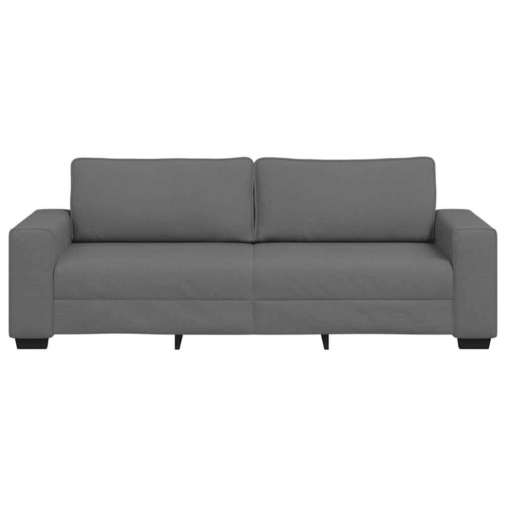 3-Seater Sofa Dark Grey 180 cm Fabric