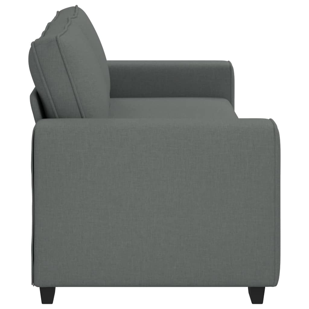 3-Seater Sofa Dark Grey 180 cm Fabric