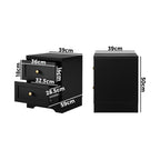 2 X Bedside Tables Hamptons Furniture Black