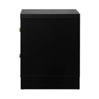 2 X Bedside Tables Hamptons Furniture Black