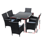 Outdoor Furniture 7pcs Dining Set