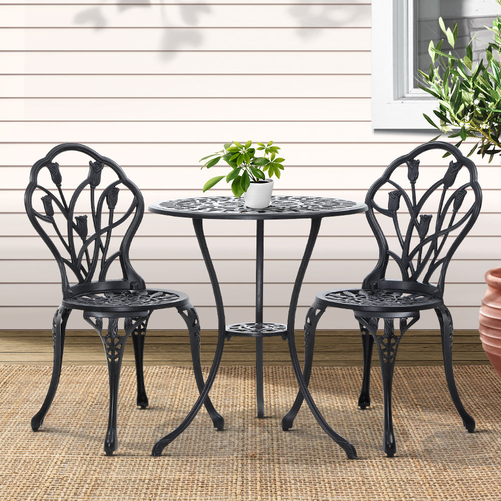 3 Piece Outdoor Setting Bistro Set