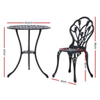 3 Piece Outdoor Setting Bistro Set