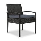 Furniture Bistro Wicker Chair Black